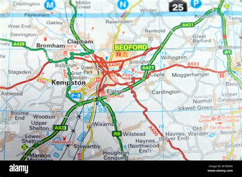 Bedford England Map