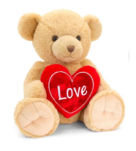 Large Snuggles Bear With Heart Brown 45cm 18 Inches Keel Toys SV2155