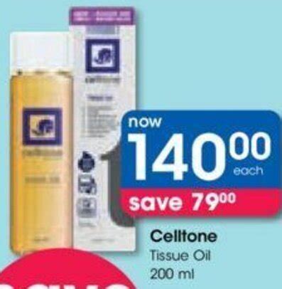 Celltone Tissue Oil 200ml Offer At Clicks