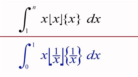 An Interesting Integral With Fractional Part And Floor Function YouTube