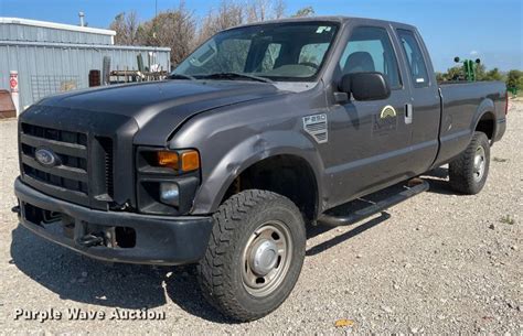 2008 Ford F250 Super Duty Xl Supercab Pickup Truck In Dorrance Ks Item Mu9048 Sold Purple Wave