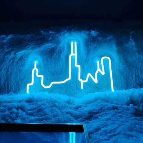 Miami Skyline Neon Sign, Miami Neon Sign, City Skyline Neon Light ...