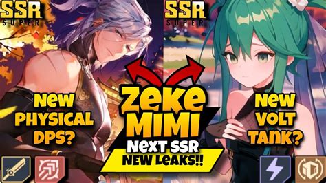 Ssr Leaks Zeke Physical Dps Mimi Volt Tank Tower Of Fantasy