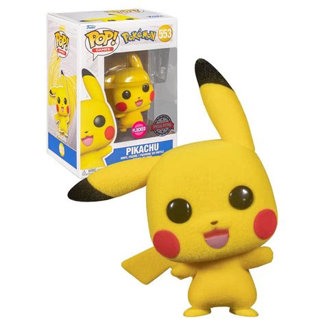 Funko Pop Pikachu 553 Flocked Special Edition Games Pokemon