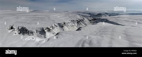 Canyon In Plateau In Winter Putoransky State Nature Reserve Putorana Plateau Siberia Russia