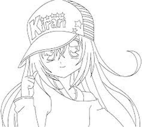 Hot Anime Girl Coloring Pages