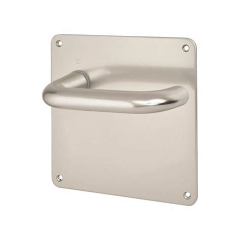 Touchpoint 20mm Return To Door Latch Door Handle 160 X 160 X 3mm Satin Aluminium