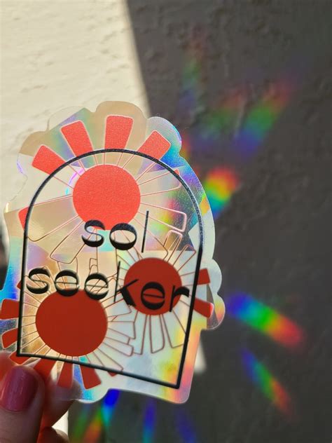 Suncatcher Sol Seeker Rainbow Maker Sun Catcher Sticker Stickers For Hydroflask Laptop Stickers