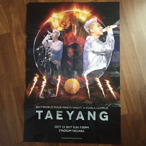 Taeyang White Night Tour Poster Hobbies Toys Collectibles