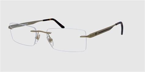 Vogue Transparent Rimless Rectangle Eyeglasses E B