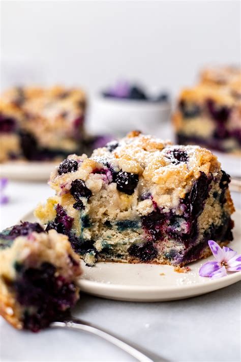 Soft And Fluffy Vegan Blueberry Buckle No Eggs No Dairy The Banana