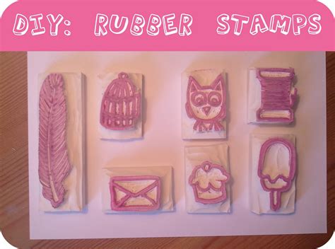 Diy Rubber Stamps And Giveaway Reminder Luloveshandmade