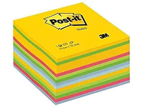 Post It Cubo De Notas Adhesivas Colores Ultra 450 Hojas 76x76