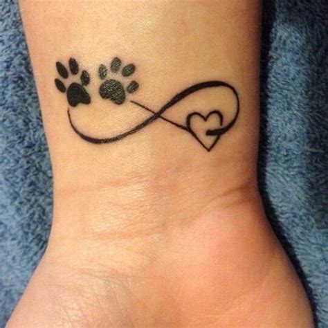 Paw Infinity Heart Tattoo Pawprint Tattoo Infinity Tattoos Infinity