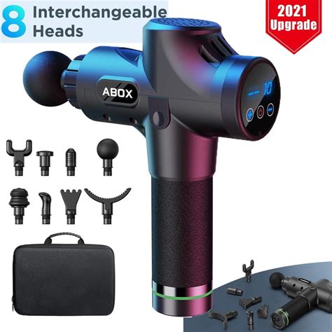 Massage Gun Abox Professional Deep Tissue Portable Massager 2600mah