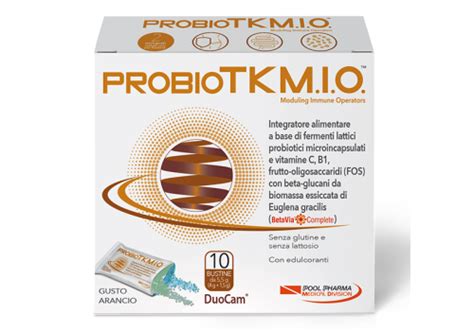 Probiotk M I O Integratore Di Fermenti Lattici Gusto Arancio Bustine