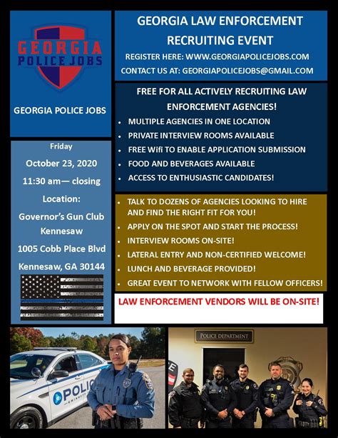 Georgia Police Job Fair - Oct. 23rd, 2020 : r/ProtectAndServe