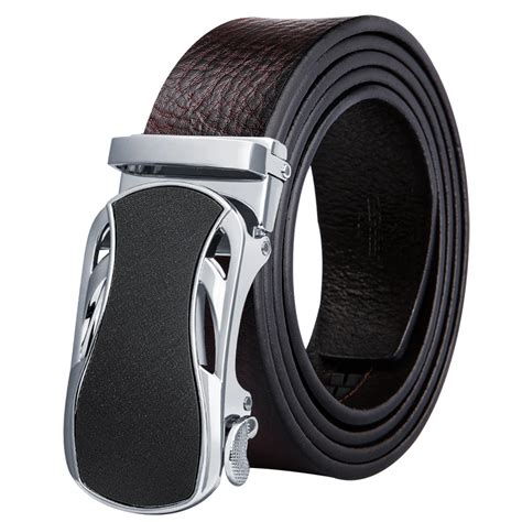 Barrywang Genuine Leather Belt Men Luxury Belts High Quality Fashion