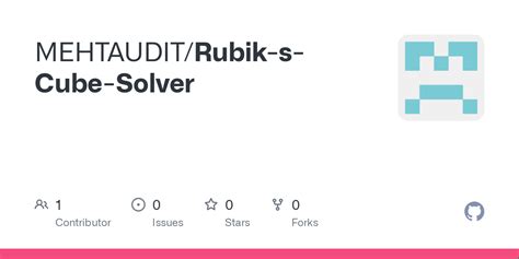 Github Mehtauditrubik S Cube Solver