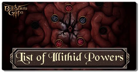 List Of Illithid Powers Baldur S Gate 3 BG3 Game8