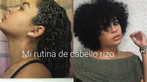 Mi Rutina De Cabello Rizado Actualizada Youtube