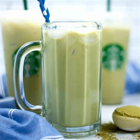 Iced Matcha Green Tea Latte Starbucks Recipe Card