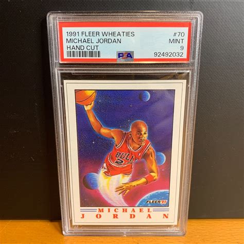 Fleer Wheaties Provisions Michael Jordan Hand Cut Bulls