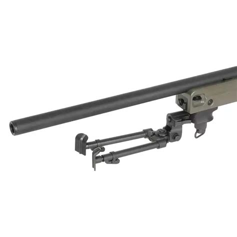 Steel Telescopic Bipod for Sniper Rifle - Black [AGM] | TaiwanGun US & EU