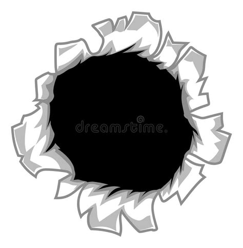 Ripped Hole Cartoon stock vector. Illustration of exploded - 166366272