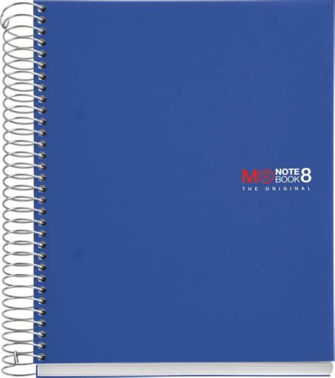 Miquelrius Premium A5 8 Subject Spiral Notebook Graph