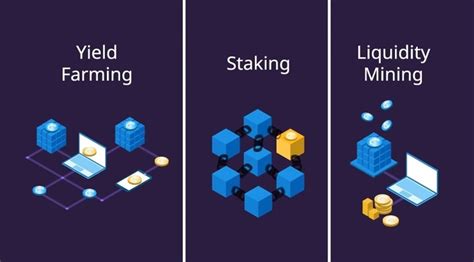 Staking Yield Farming And Liquidity Mining