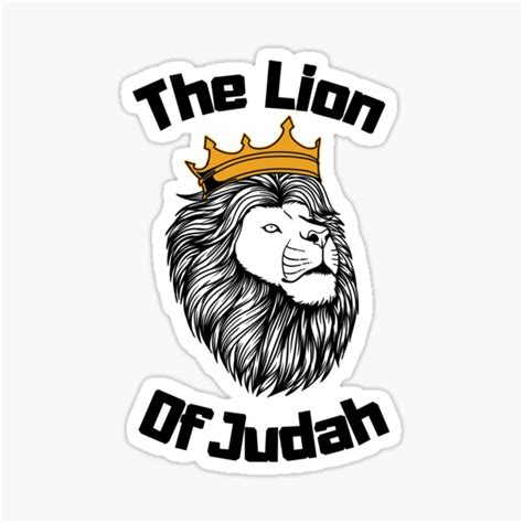 Lion Of Judah Christian Religious Jesus The Lion Of Judah Sticker For Sale By Lion Of Judahh