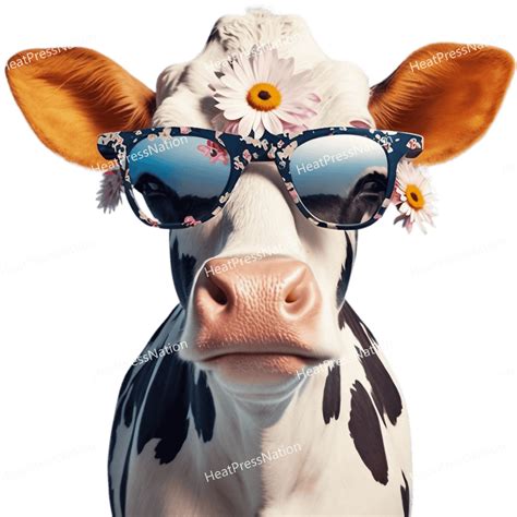 Cow With Glasses Design