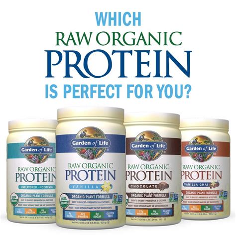 Garden Of Life Raw Organic Protein Vanilla Powder 20 Servings