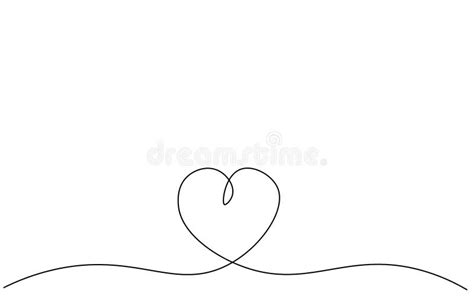 Fundal Inimă O Ilustrare Vectorială Desen Linie Stock Vector