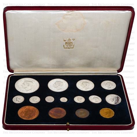 1937 George VI Coronation Specimen Set 15 Coin