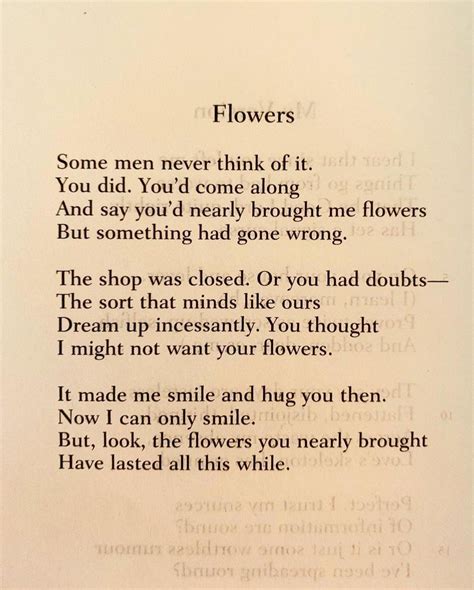 Flowers By Wendy Cope In 2023 Wendy Cope Poetry Quotes Words