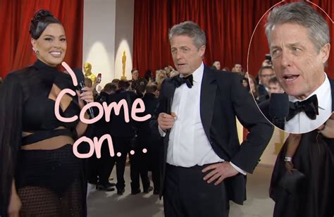 Hugh Grant Slammed By Oscars Fans After Super Awkward Rude Red Carpet