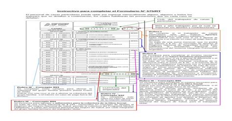 Instructivo Para Completar El Formulario 575rt · Instructivo Para