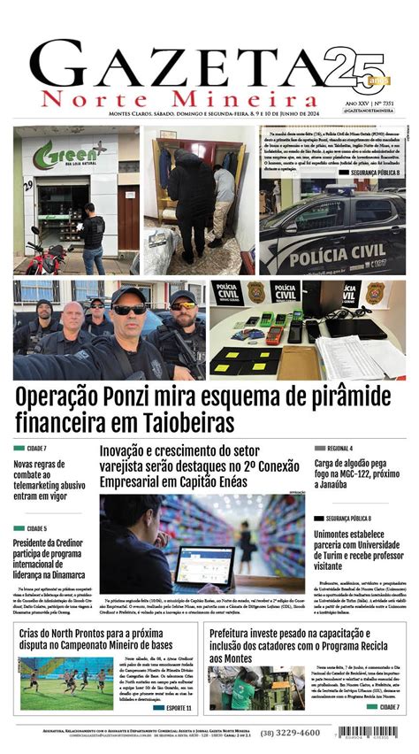 Jornal DiÁrio 8 E 9 De Junho De 2024 EdiÇÃo Rede Gazeta De Comunicação