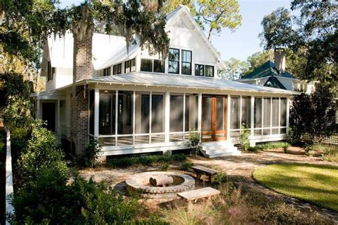 Traditional Cottage Home w/ Screened Wrap-Around Porch (HQ Plans ...