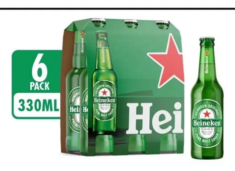 Cerveja Heineken Long Neck 330ml Kit Com 6 Unidades à Venda Em