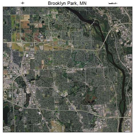 Aerial Photography Map of Brooklyn Park, MN Minnesota