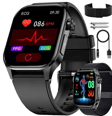 Smartwatch M Ski Zegarek Ekg Funkcja Pomiaru Cukru Amoled Ci Nienie