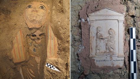 Revelan Hallazgos Milenarios En Egipto M Scaras De Momias Y Una Figura