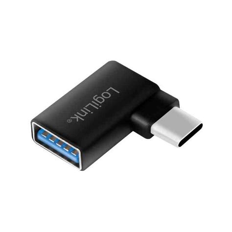 Stock Bureau Logilink Adaptateur Usb 32 Mâle Usb C Femelle Usb A Noir