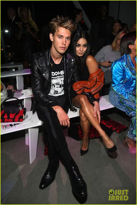 Vanessa Hudgens And Austin Butler Cuddle Close At Jeremy Scott Nyfw Show