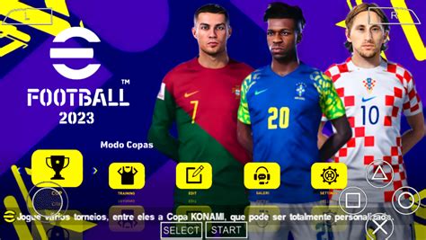 Efootball Pes Ppsspp Patch Europeus E Brasileir O Novas Faces