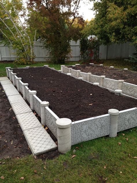 Raised Concrete Garden Bed