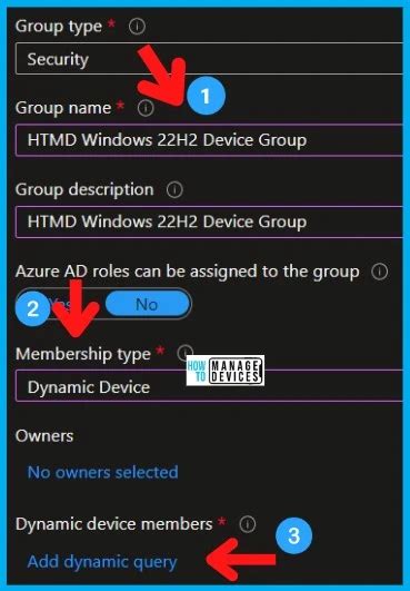 Create Windows 11 22H2 Azure AD Device Group Step By Step Guide HTMD Blog